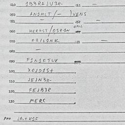 Eastern questionnaire, answ...