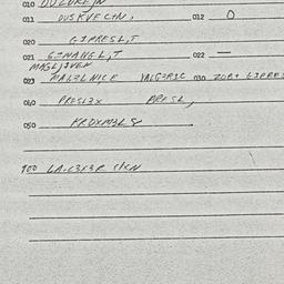Eastern questionnaire, answ...