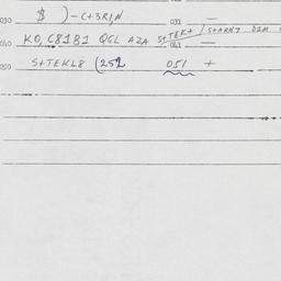 Eastern questionnaire, answ...