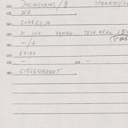 Eastern questionnaire, answ...