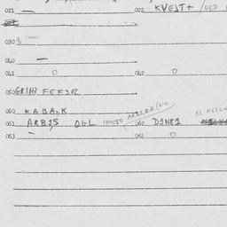 Eastern questionnaire, answ...