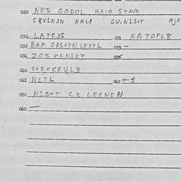 Eastern questionnaire, answ...