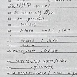 Eastern questionnaire, answ...