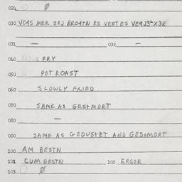 Eastern questionnaire, answ...