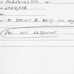 Eastern questionnaire, answ...