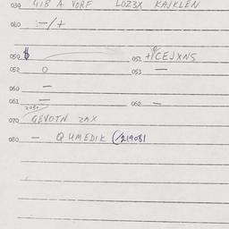 Eastern questionnaire, answ...