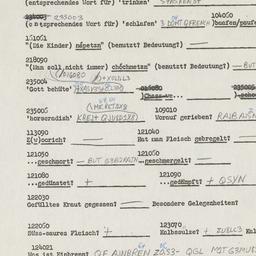 Western questionnaire, answ...