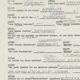 Western questionnaire, answ...