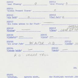 Western questionnaire, answ...