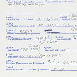 Western questionnaire, answ...