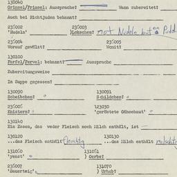 Western questionnaire, answ...