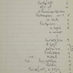 Eastern questionnaire, blue...