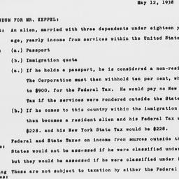 Memorandum from Robertson D...