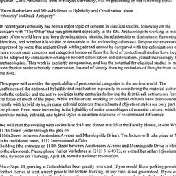 Announcements, 2002-04-18. ...