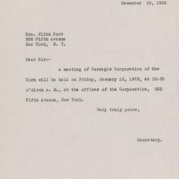 Board Meeting, 1/12/1923