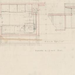 Utility room plan, section ...
