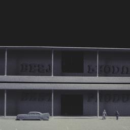 Model, exterior view, detail.