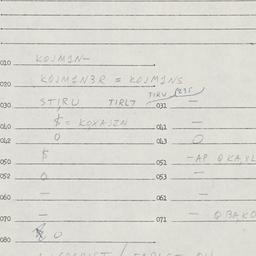 Eastern questionnaire, answ...