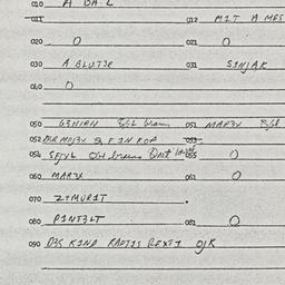 Eastern questionnaire, answ...