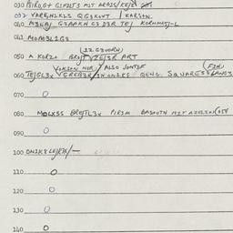 Eastern questionnaire, answ...