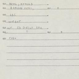 Eastern questionnaire, answ...