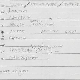 Eastern questionnaire, answ...
