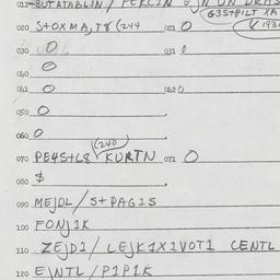 Eastern questionnaire, answ...