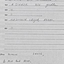 Eastern questionnaire, answ...