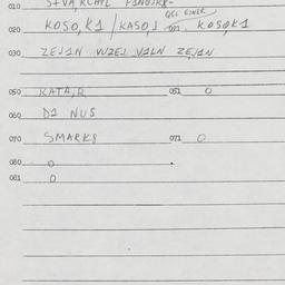 Eastern questionnaire, answ...
