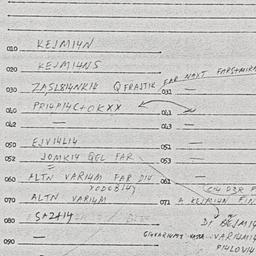 Eastern questionnaire, answ...