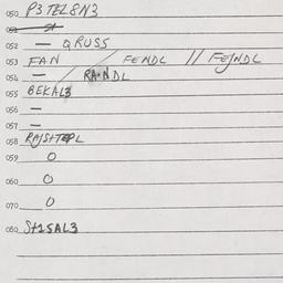 Eastern questionnaire, answ...