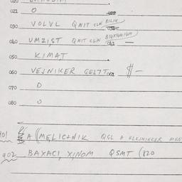 Eastern questionnaire, answ...