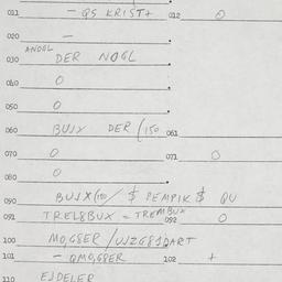 Eastern questionnaire, answ...
