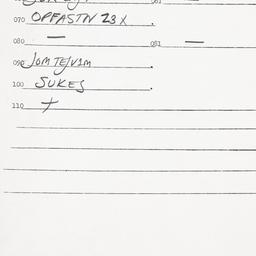 Eastern questionnaire, answ...