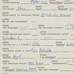 Western questionnaire, answ...