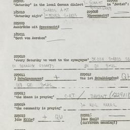 Western questionnaire, answ...