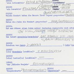 Eastern questionnaire, answ...