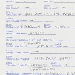 Western questionnaire, answ...