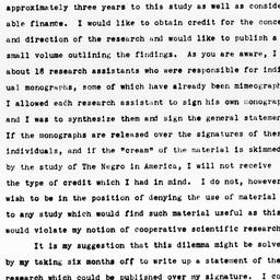 Memorandum from Horace R. C...