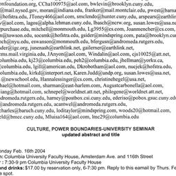 Announcements, 2004-02-16. ...