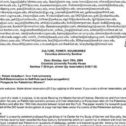 Announcements, 2004-04-19. ...