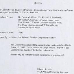 Committee on Trustee Meetings