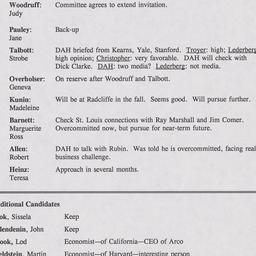 Nominating Committee