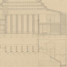 Living room sash plan, section