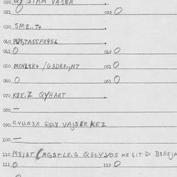 Eastern questionnaire, answ...