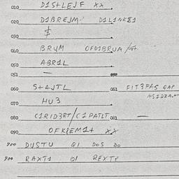 Eastern questionnaire, answ...