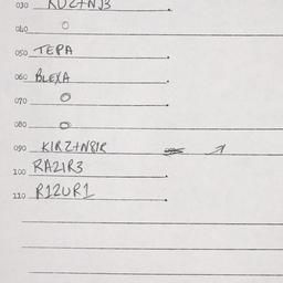 Eastern questionnaire, answ...