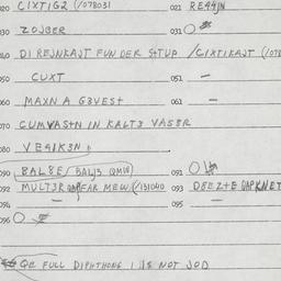 Eastern questionnaire, answ...