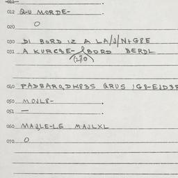 Eastern questionnaire, answ...