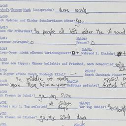 Western questionnaire, answ...
